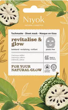 Niyok Belebende Tuchmaske Revitalise & Glow 10 ml