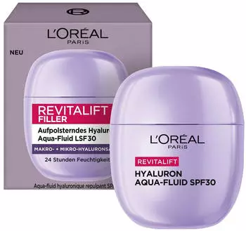 L'Or&eacute;al Revitalift Filler Hyaluron Aqua- Fluid LSF 30 40 ml