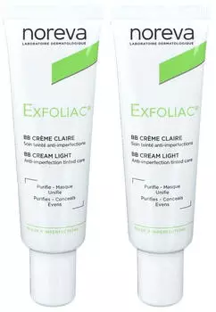Noreva Exfoliac getönte BB-Creme hell 2x30 ml