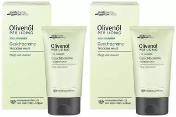 Medipharma Olivenöl per Uomo Gesichtscreme (2x50ml)
