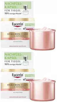 Eucerin Anti-Age Hyaluron-Filler + Elasticity Rose LSF 30 Nachfüllpack (2x50ml)