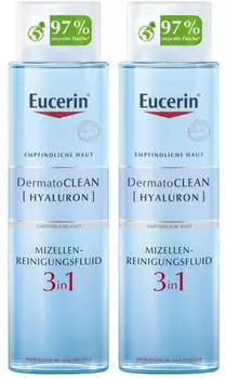 Eucerin DermatoCLEAN 3in1 Reinigungsfluid mit Mizellen-Technologie (2x400ml)