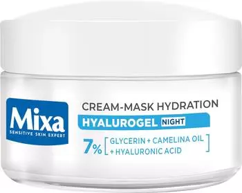 Mixa Hyalurogel Night feuchtigkeitsspendende Gesichtscreme für die Nacht 50 ml