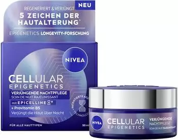 Nivea CELLULAR Epigenetics Verj&uuml;ngende Nachtpflege Nachtcreme 50 ml