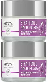 Lavera Straffende Nachtpflege 3-fach Hyaluron & Bakuchiol (2x50ml)