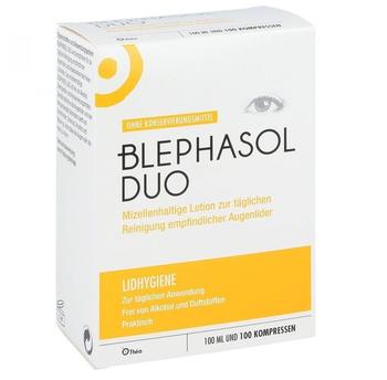 Thea Pharma Blephasol Duo Mizellenhaltige Lotion + 100 Kompressen (100ml)