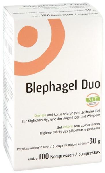 Thea Pharma Blephagel Duo 30 g + Pads Kombipackung