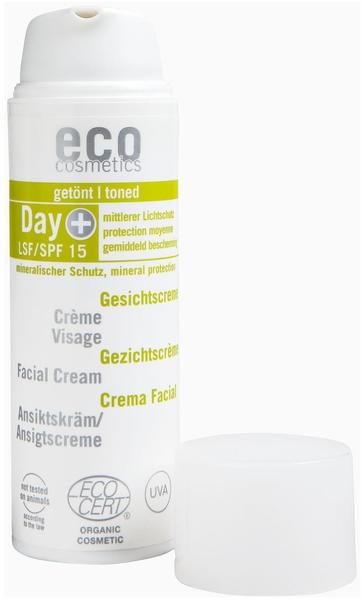 Eco Cosmetics Day+ LSF 15 getönt Gesichtscreme (50ml)