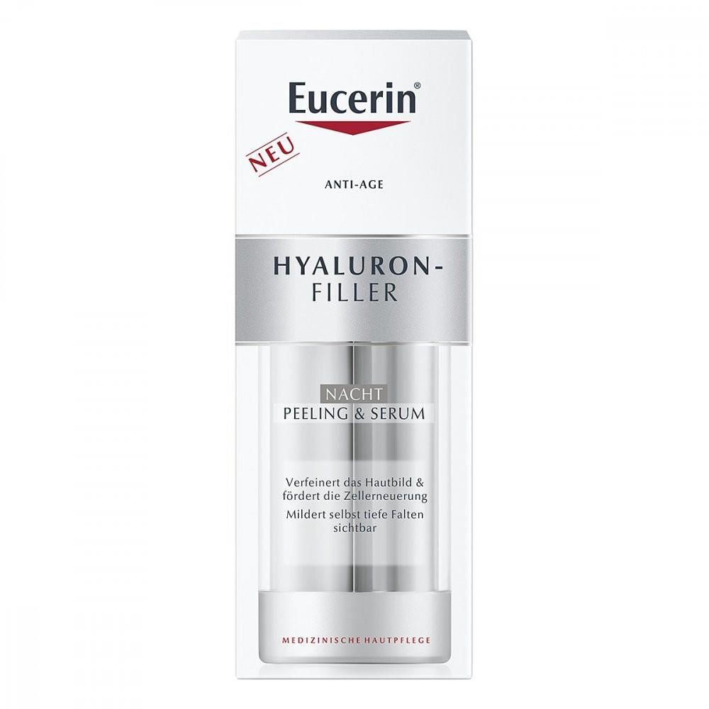 Eucerin Hyaluron-Filler Nacht Peeling & Serum (30ml) Test TOP Angebote ab  25,46 € (August 2023)