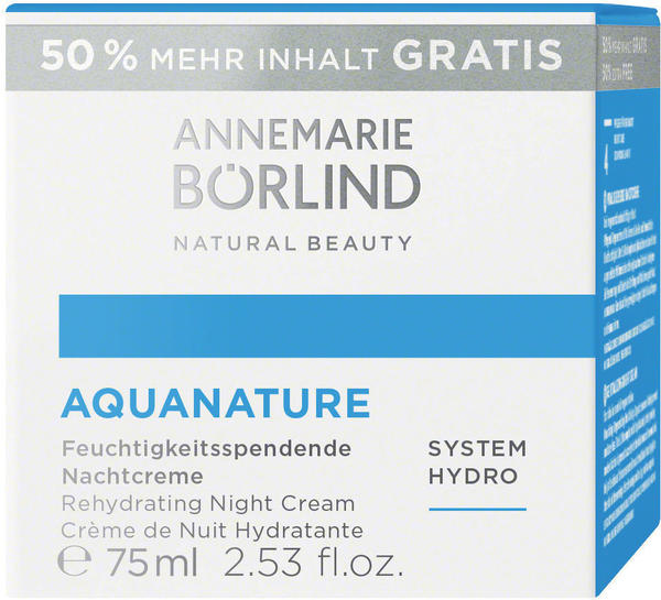 Annemarie Börlind AquaNature feuchtigkeitsspendende Nachtcreme (75ml)