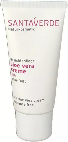 Santaverde Aloe Vera Creme Rich ohne Duft (30ml)