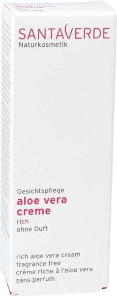 Santaverde Aloe Vera Creme Rich ohne Duft (30ml)
