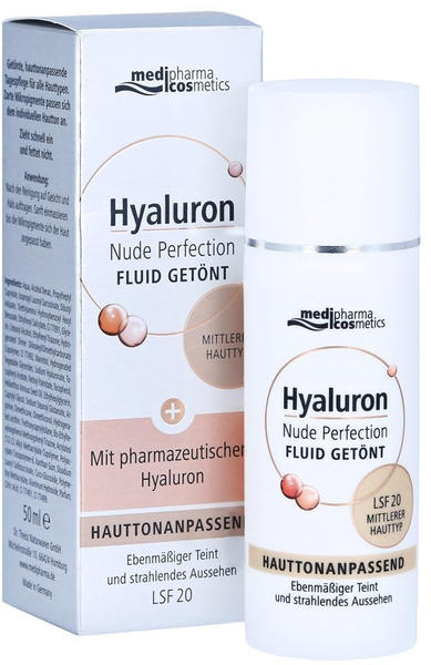 Medipharma Hyaluron Nude Perfection Fluid getönt mittlerer Hauttyp (50ml)