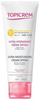 Topicrem Ultra Moisturizing Cream SPF50+ (40ml)
