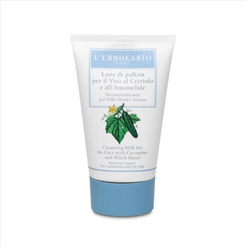 L'Erbolario Cleansing Milk for the Face with Cucumber and Witch Hazel (125ml)