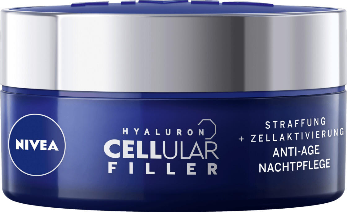 NIVEA Cellular Expert Filler Anti-Age Nachtcreme – 50 Ml, Mit Hyaluron & Folsäure Für Straffe Haut