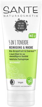 Sante 5in1 Tonerde Reinigung Maske Bio-Grapefruit & Evermat (100ml)