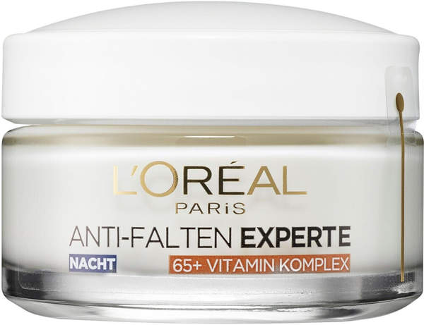 L'Oréal Anti-Falten Experte Nachtcreme 65+ (50ml) Test TOP Angebote ab 4,45  € (Oktober 2023)