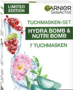 Garnier SkinActive Hydra Bomb & Nutri Bomb Tuchmaske (7x28g)