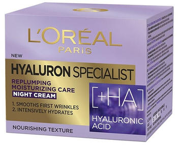 L'Or&eacute;al Hyaluron Specialist Replumping Moisturizing Care Night cream (50 ml)