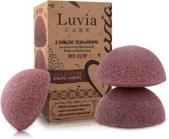 Luvia Konjac Schwamm Set 3-teilig Red Clay