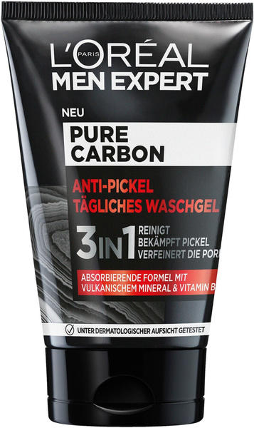 L'Oréal Men Expert Pure Carbon Waschgel (100ml) Gesichtspflege anti Pickel