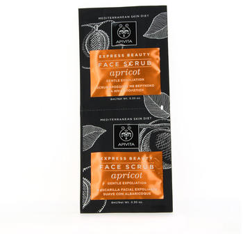Apivita Express Beauty Apricot Face Scrub Mask (2 x 8 ml)