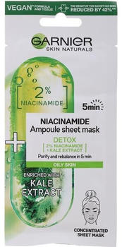 Garnier Skin Naturals 2% Niacinamide Ampoule Sheet Mask (15g)