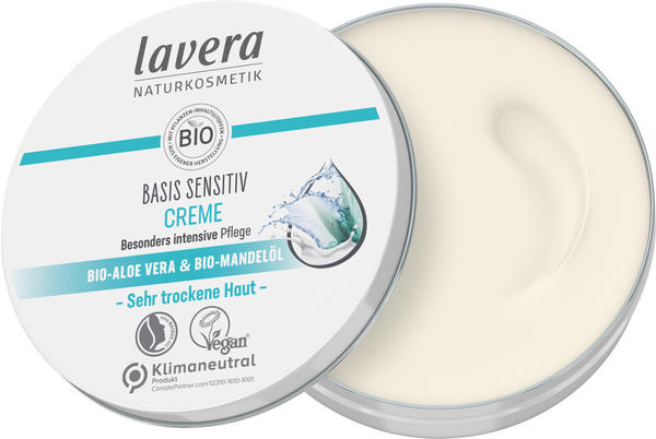 Lavera Basis Sensitiv Creme Bio-Aloe Vera & Bio-Mandelöl (150ml)