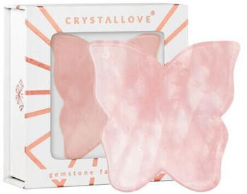 Crystallove Butterfly Rose Quartz Gua Sha