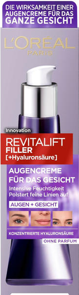 Allgemeine Daten & Eigenschaften L'Oréal Revitalift Filler + Hyaluronsäure Augencreme (30ml)