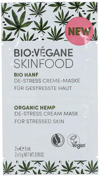 Bio:Végane Skinfood Bio-Hanf De-Stress Creme-Maske (2x5ml)