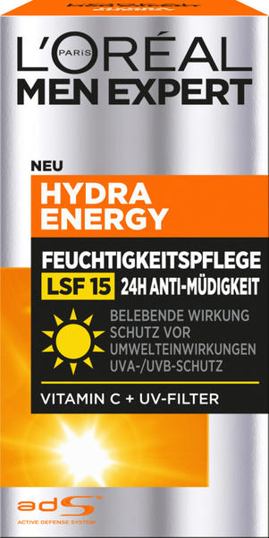 L'Oréal Hydra Energy Feuchtigkeitspflege LSF 15 Anti-Müdigkeit (50ml)