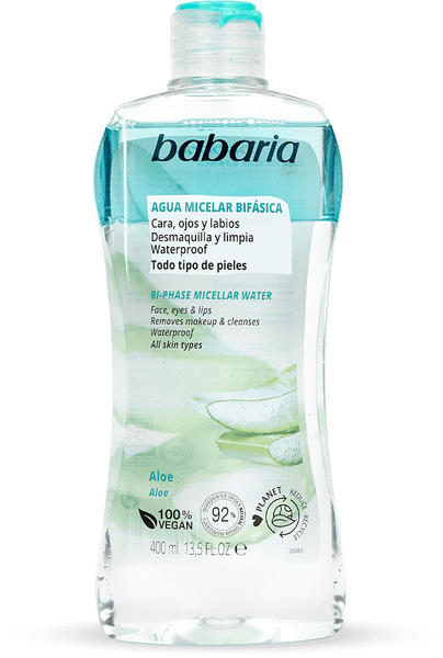 Babaria Micellar Water Biphasic with Aloe Vera (400ml)