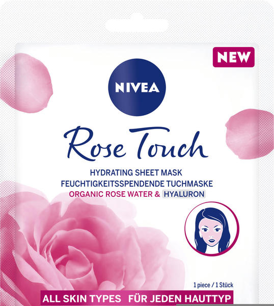 Nivea Rose Touch feuchtigkeitsspendende Tuchmaske