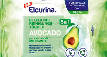 Elcurina Pflegende Reinigungst&uuml;cher 5in1 Avocado (25 Stk.)