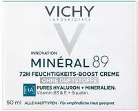 Vichy Min&eacute;ral 89 Feuchtigkeitsspendende Tagescreme Ohne Parfum Tiegel 50ml