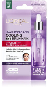 L'Oréal Revitalift Filler Hyaluronic Acid Cooling Eye Serum Tuchmaske (11g)