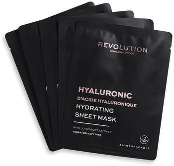 Revolution Skincare Biodegradable Hydrating Hyaluronic Acid Sheet Mask (5 Stk.)
