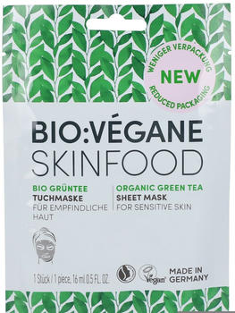 Bio:Végane Tuchmaske Skinfood Grüntee (16 ml)