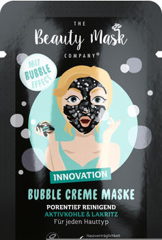 The Beauty Project Gesichtsmaske Aktivkohle & Lakritz Bubble Creme (10 ml)