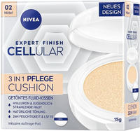 Nivea Foundation "CELLULAR EXPERT FINISH 3IN1 CUSHION" mit Hyalurons&auml;ure, LSF 15