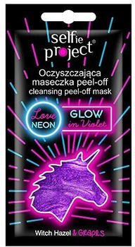 Selfie Project Reinigende Neon Peel-Off Maske #Glow in Violet