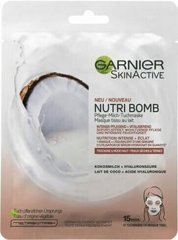 Garnier SkinActive Nutri Bomb Pflege-Milch-Tuchmaske Kokosmilch