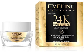 Eveline 24K Snail & Caviar Nachtcreme mit Schneckenextrakt (50ml)