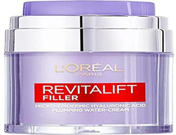 L'Oréal Revitalift Filler HA Plumping Water-Cream Leichte Anti-Falten-Gesichtscreme (50ml)