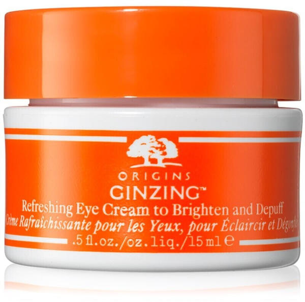 Origins GinZing Refreshing Eye Cream to Brighten and Depuff Warm Shade (15ml)