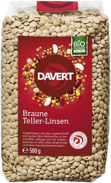 Davert Braune Teller-Linsen Bio (500g)
