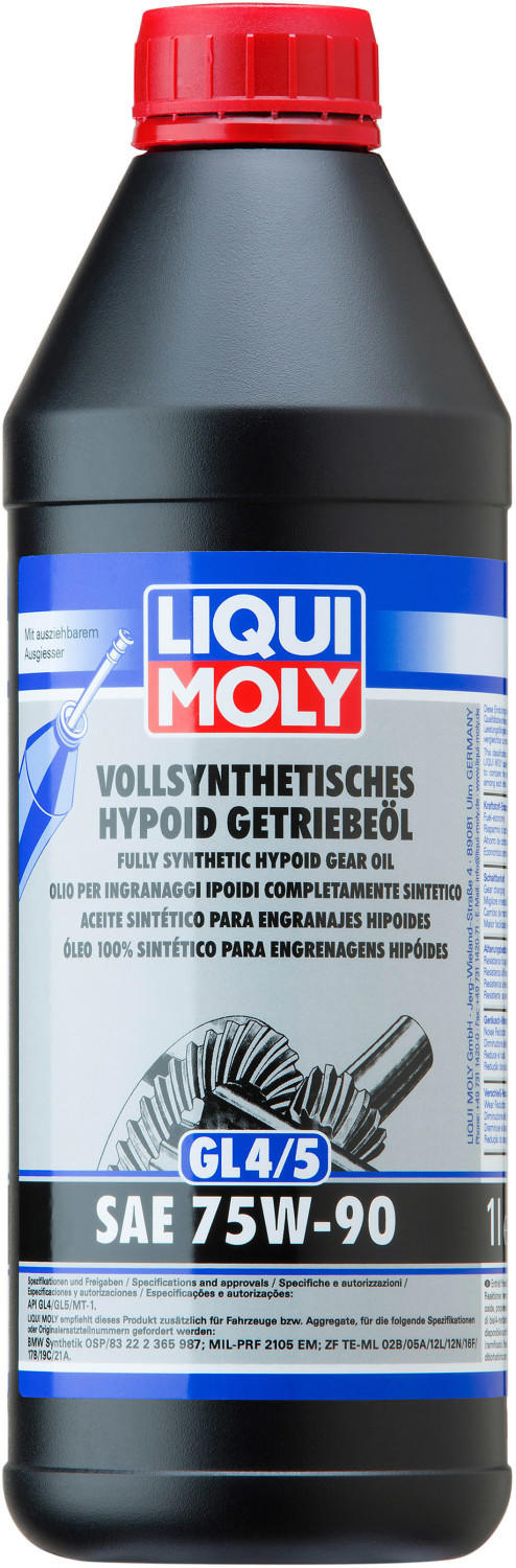 LIQUI MOLY Hypoid Getriebeöl (GL4/5) 75W-90 Test - ab 24,40 € (Januar 2024)