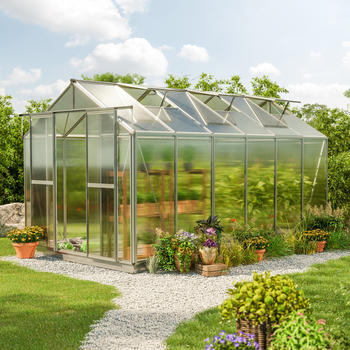 GFP - Garten- & Freizeit-Profi 259 x 384 cm Gew&auml;chshaus inkl. Aktionsset XL 8 mm (GFPV00084)